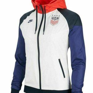 Nike Team USA Soccer USWNT Windrunner Jacket Womens XS CI8407-100 NEW